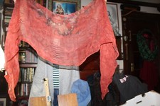 Vintage Reddish Scarf Approx 13" x 64"
