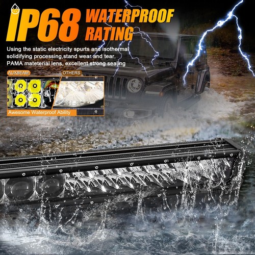AUXBEAM 5D-PRO 22000LM 32" Bumper LED Light Bar Combo for 2005-15 Toyota Tacoma - Picture 6 of 12