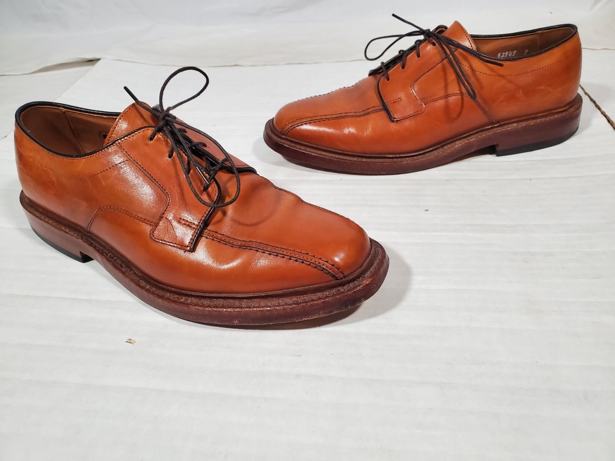 ALLEN EDMONDS HILLCREST TAN OXFORD BICYCLE DERBY MENS DRESS 8D