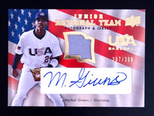 2008 Upper Deck USA Baseball Junior National Team /300 Mychal Givens Patch Auto