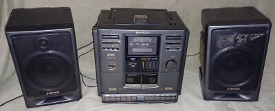 SHARP GX-CD610 GY Cassette/Tape AM/FM CD Player Radio Boombox