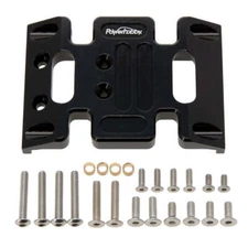 NEW Powerhobby Aluminum Gearbox Skid Plate Black Axial SCX10 / LCG