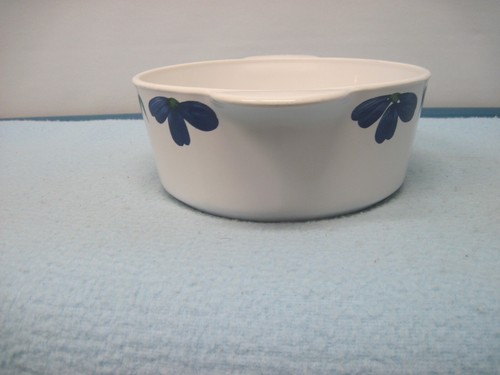 Corning Ware 1156 Auflaufform Burgund Kobalt Blumen Design - Bild 4 von 6