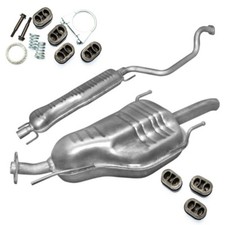 Auspuff +Anbausatz Mittelschalldämpfer Endschalldämpfer Opel Zafira A 2.0 Di DTi