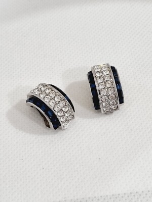 Boucle d'oreille acier boule strass 3mm par paquet de 3 paires
