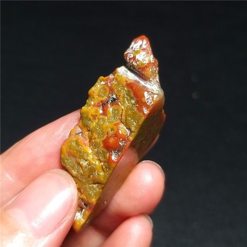 Rare 8G Natural Orbicular Ocean Jasper Rough Stone Healing Madagascar QT69 - Picture 12 of 13
