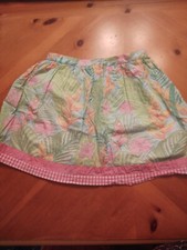 Lilly Pulitzer Girls skirt Size 12 White Label Skirt palms floral good used cond