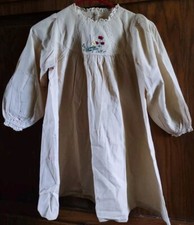 Girl's Size 8-10 Tan Dress Embroidered Bodice NEW