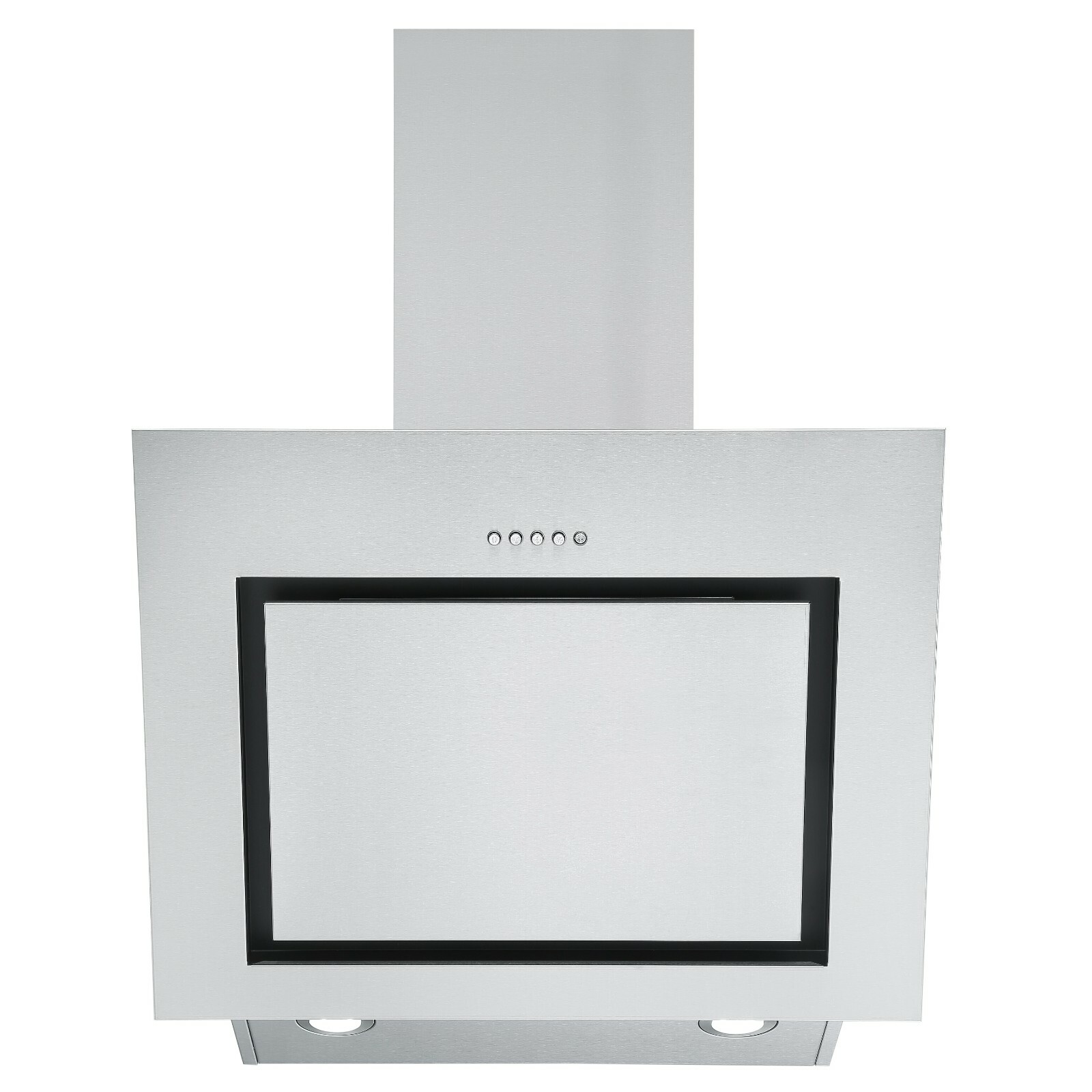 Cookology VER601SS 60cm Angled Stainless Steel Chimney Kitchen Cooker