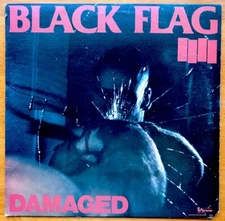Black Flag- Damaged LP UNICORN PRESSING ( no MCA Logo ) 1982 SST VINYL