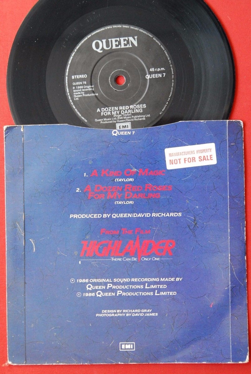 QUEEN A KIND OF MAGIC/A DOZEN RED ROSES FOR MY DARLING 1986