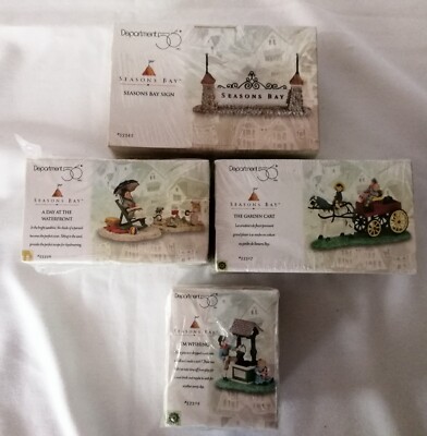 Department 56 - Seasons Bay - Restposten 4 Boxen Sets.