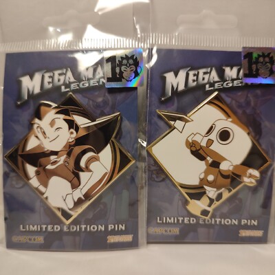 Mega Man Legends Tron Bonne & Servbot Enamel Pins Bundle Official Collectibles