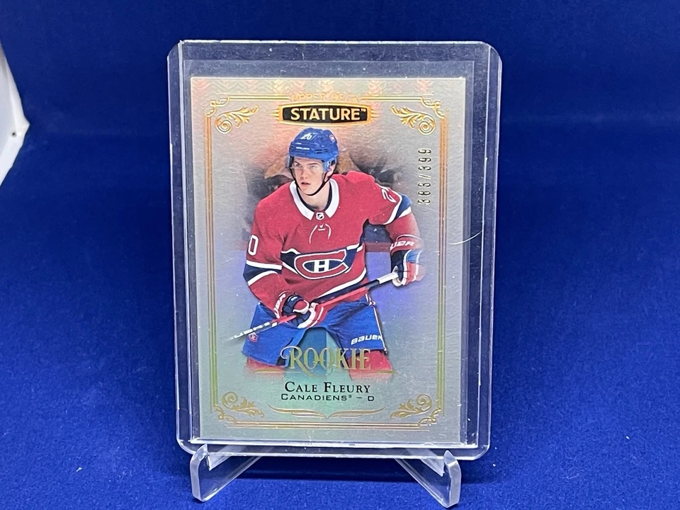 CALE FLEURY 2019-20 UPPER DECK STATURE ROOKIE RC #D 383/399 - Image 1 of 1