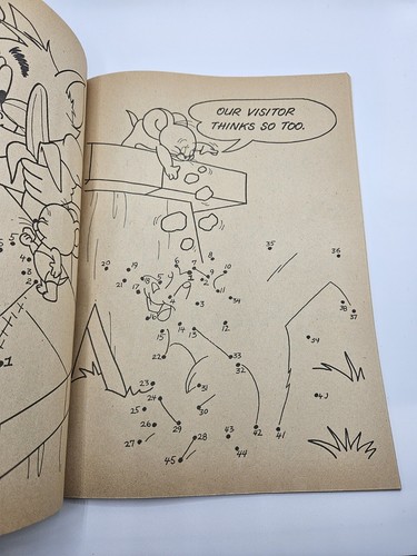Tom & Jerry Dot Coloring Book 1980 Whitman NEW & UNUSED NOS - Picture 2 of 7
