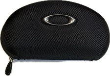 OAKLEY BLACK CLAMSHELL ZIP SUNGLASSES CASE BEACH PROTECT CONTAINER STORE 7  x3  
