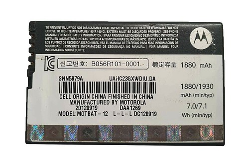 Batterie d'origine BF6X pour Motorola XT860 XT882 Droid3 XT862 Milestone 3 XT883 - Photo 8 sur 12