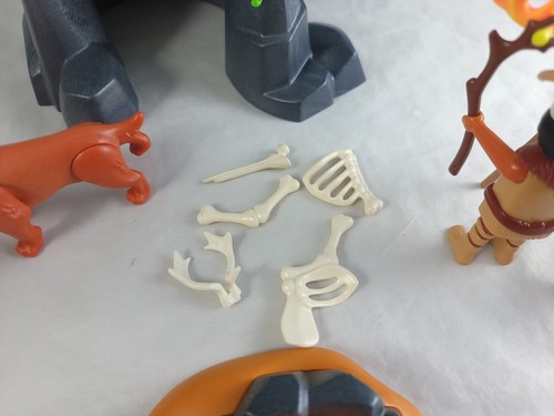 Playmobil #5102 Gatto dai denti a spada con uomini delle caverne quasi completo difficile da trovare - Foto 8 di 14