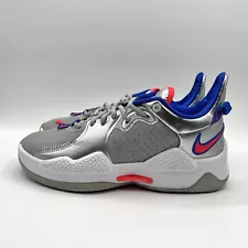 Nike Men’s PG 5 Training Size 8 Silver/Red/Blue |CW3143-005|