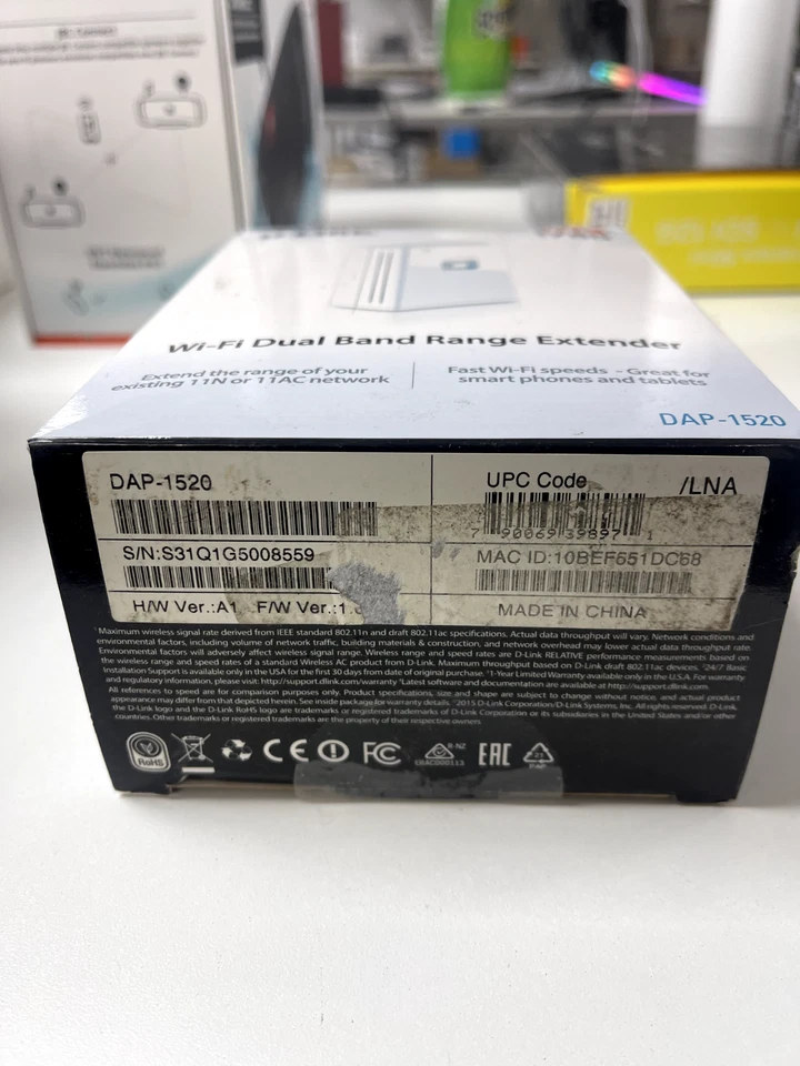 D-Link DAP-1520 Wireless AC 750 Access Point Range Extender WiFi Signal Repeater - Image 3 of 4