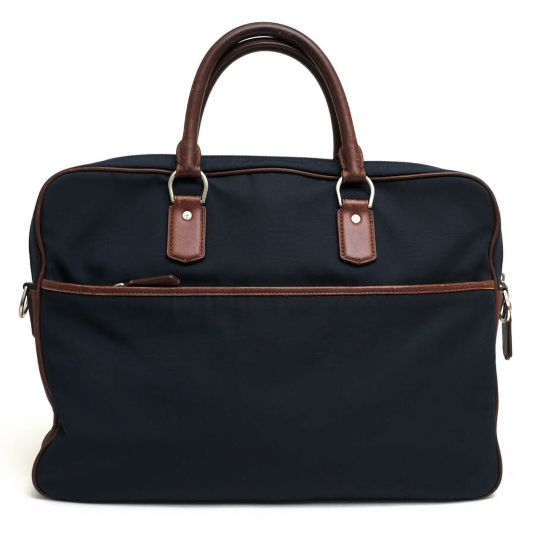 Dunhill Handbag Business Bag Navy Designer Authentic Pre-owned 40
