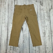 Carhartt Utility Work Pants Rugged Flex Size 40x30 Relaxed Fit Cargo Canvas
