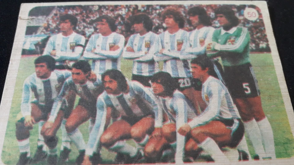 Кубок мира 1978 Figuritas Аргентина Campeon команды картина карта Kempes-Passarella  - Изображение 4 из 4