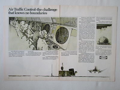 5/1973 PUB RAYTHEON AIR TRAFFIC CONTROL SYSTEMS RADAR AIR FORCE F-4 ORIGINAL ANZEIGE