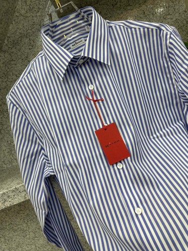 kiton camicia uomo business revers shirt manica lunga - Foto 4 di 14