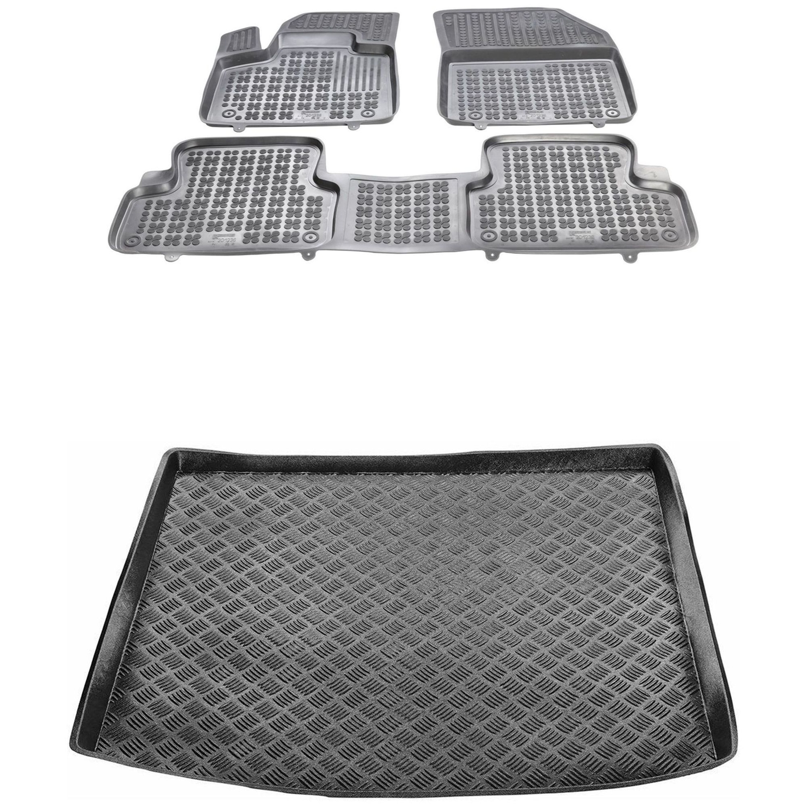 Tapis de coffre étanche en PE et tapis de sol antidérapants pour DS7