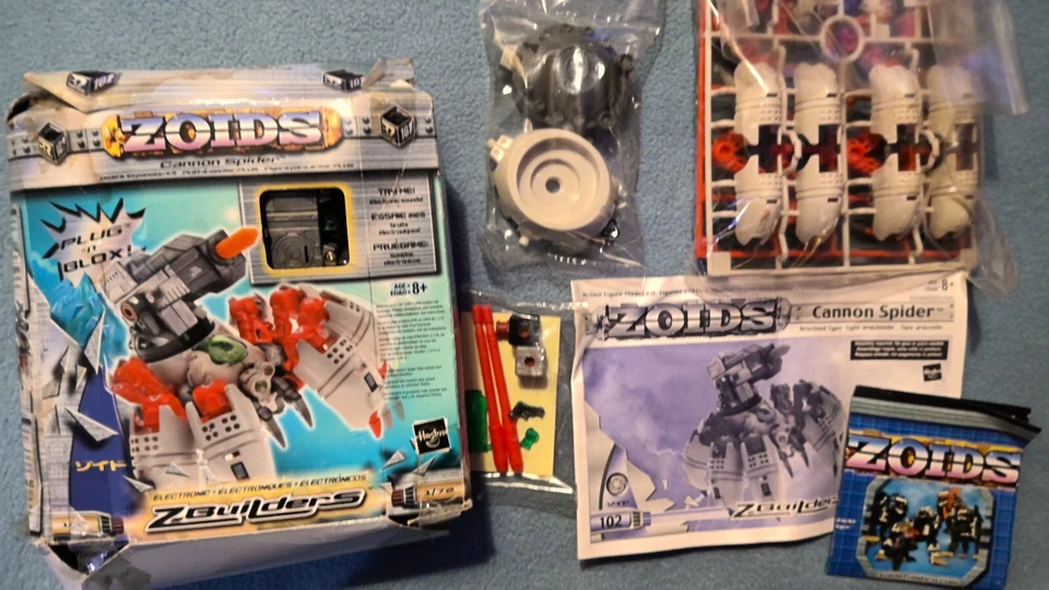 2003 Hasbro Zoids Z-Builders Cannon Spider Complete in Packaging w/ Damaged Box - Image 2 of 4