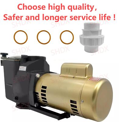 W3SP2607X10 SP2607X10 Pool Pump 1HP 115/230V Single Speed Super Pump for Hayward