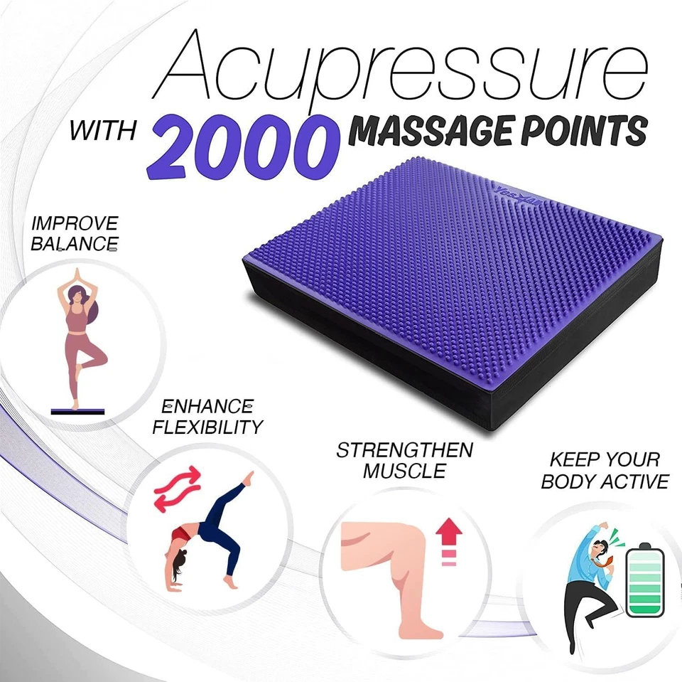 Yes4All Extra Grande X-Large, M.Purple - XXL + Ultra Grueso -20" x 16" x 3"  Foto 2 de 4