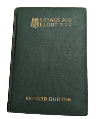 Message And Melody By Richard Burton, sign by the author