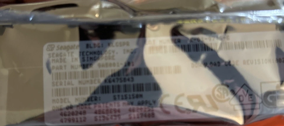 ST15150W SEAGATE Barracuda 9A8003-021 68PIN SCSI 3.5INCH SCSI2 WIDE 4.2GB - Image 2 of 3