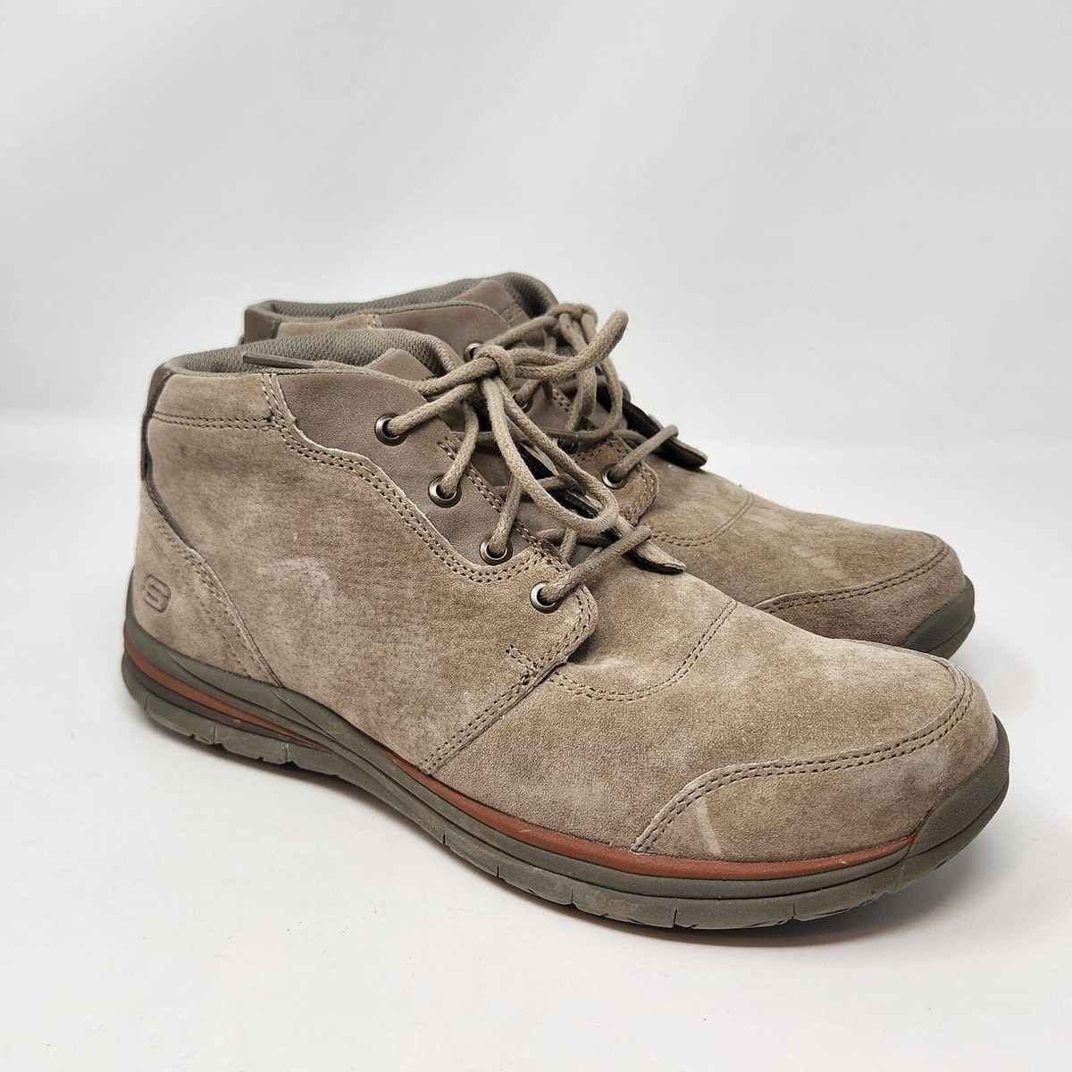 Skechers Men\'s Brown suede Leather Shoes. Size 8 Skechers Mens Suede Leather Hiking Boots SN 7122 Size 7.5 US  main image 4