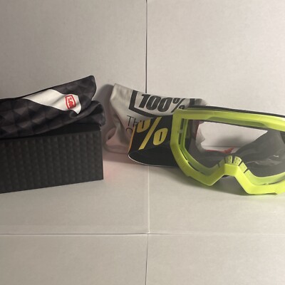 New 100% Motocross Goggles & Blue Premium Polarized Sunglasses