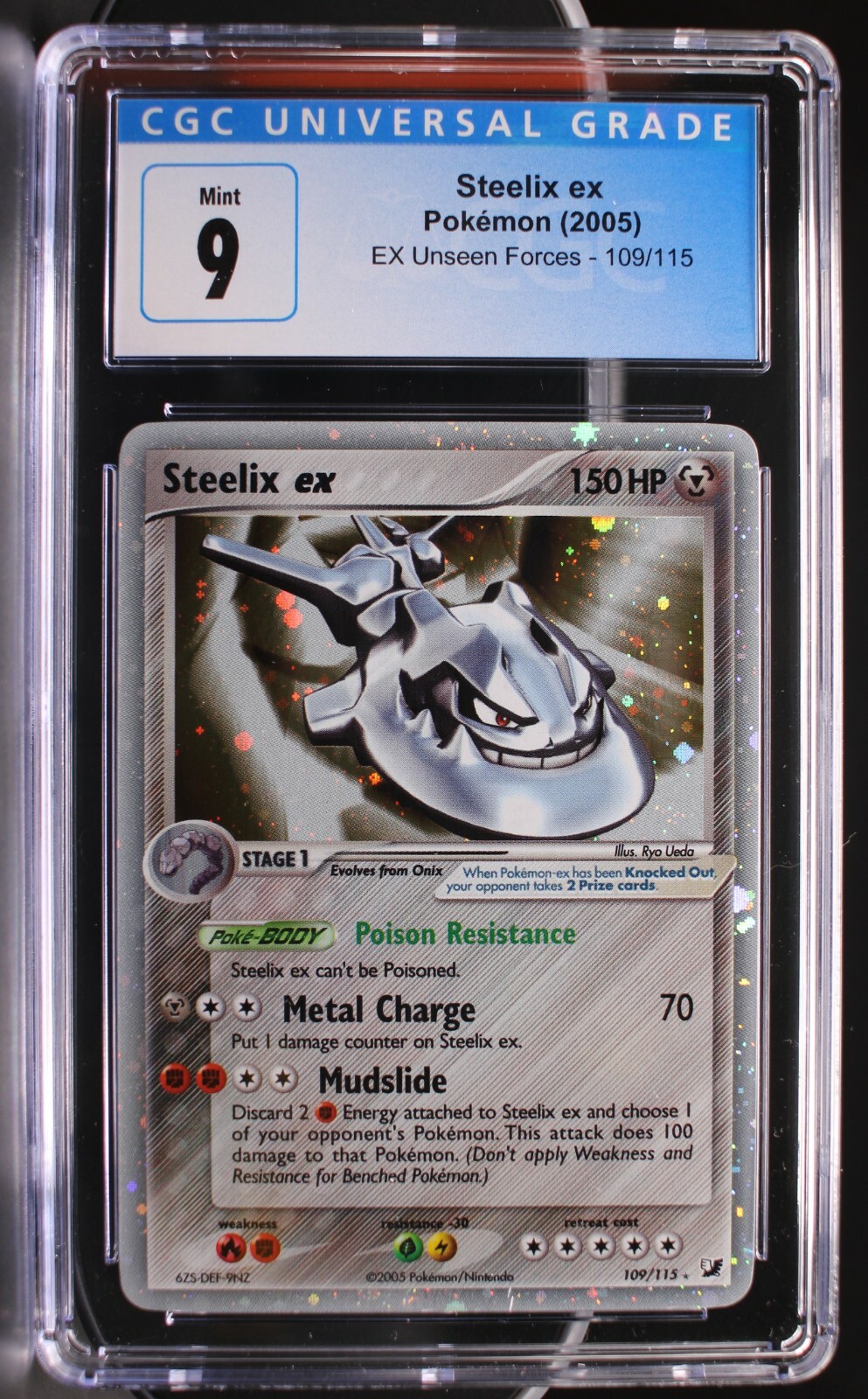 Pokemon ~ EX Unseen Forces ~ Steelix ex ~ CGC 9 ~ Mint ~ #109