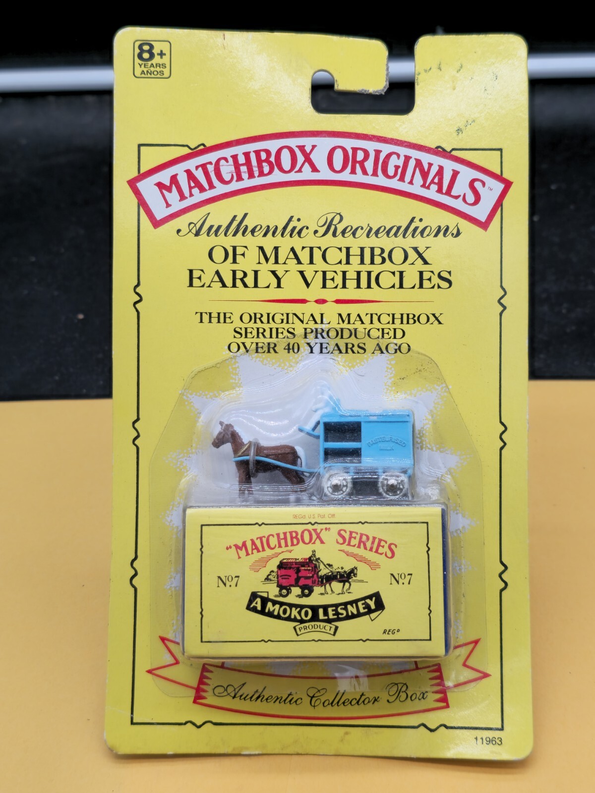 1992 Matchbox Originals Early Vehicles No.7 Matchbox Horse Drawn Milk Truck