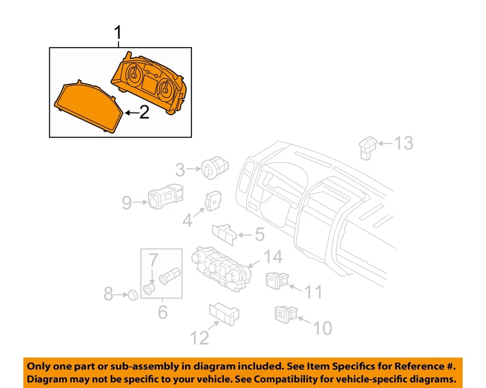 Used Speedometer Gauge fits: 2008 Ford Escape cluster 2.3L VIN Z 8th digit MPH w - Image 3 of 4