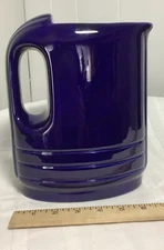 Cobalt Blue MCM Pitcher, Ceramic, Westinghouse Exclusive By Hall China Co., USA