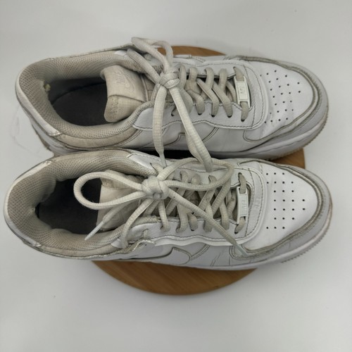 Nike Air Force 1 Shadow Sneaker Shoes Women Sz 8 Triple White Leather CI0919-100 - Picture 6 of 11