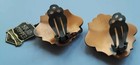 Vintage Whiting & Davis Co. Copper Fleur De Lis Clip-on Earrings — photo 7
