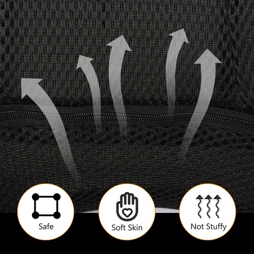 Almohada para el cuello del coche reposacabezas cojín espuma viscoelástica almohada para aliviar el dolor de cuello lavable EE. UU. - Imagen 2 de 22