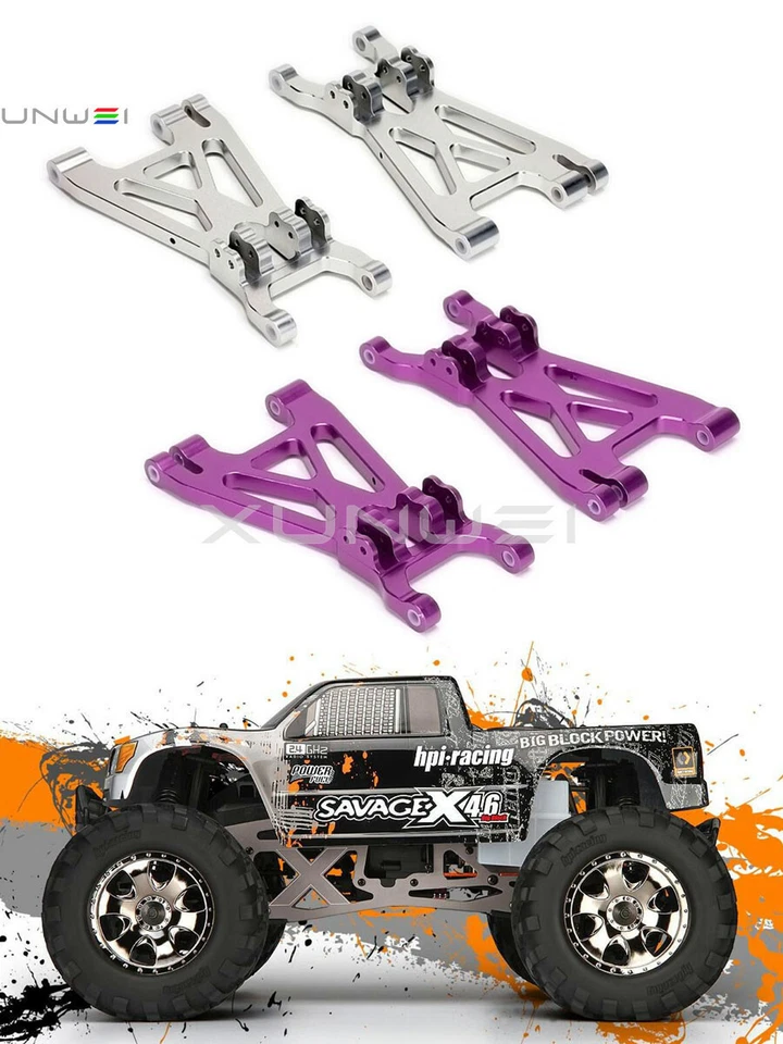 #85238 Brazos de suspensión inferiores de aluminio para 1:8 HPI SAVAGE 4.1 4.6 5.9 Super 5SC Foto 4 de 4