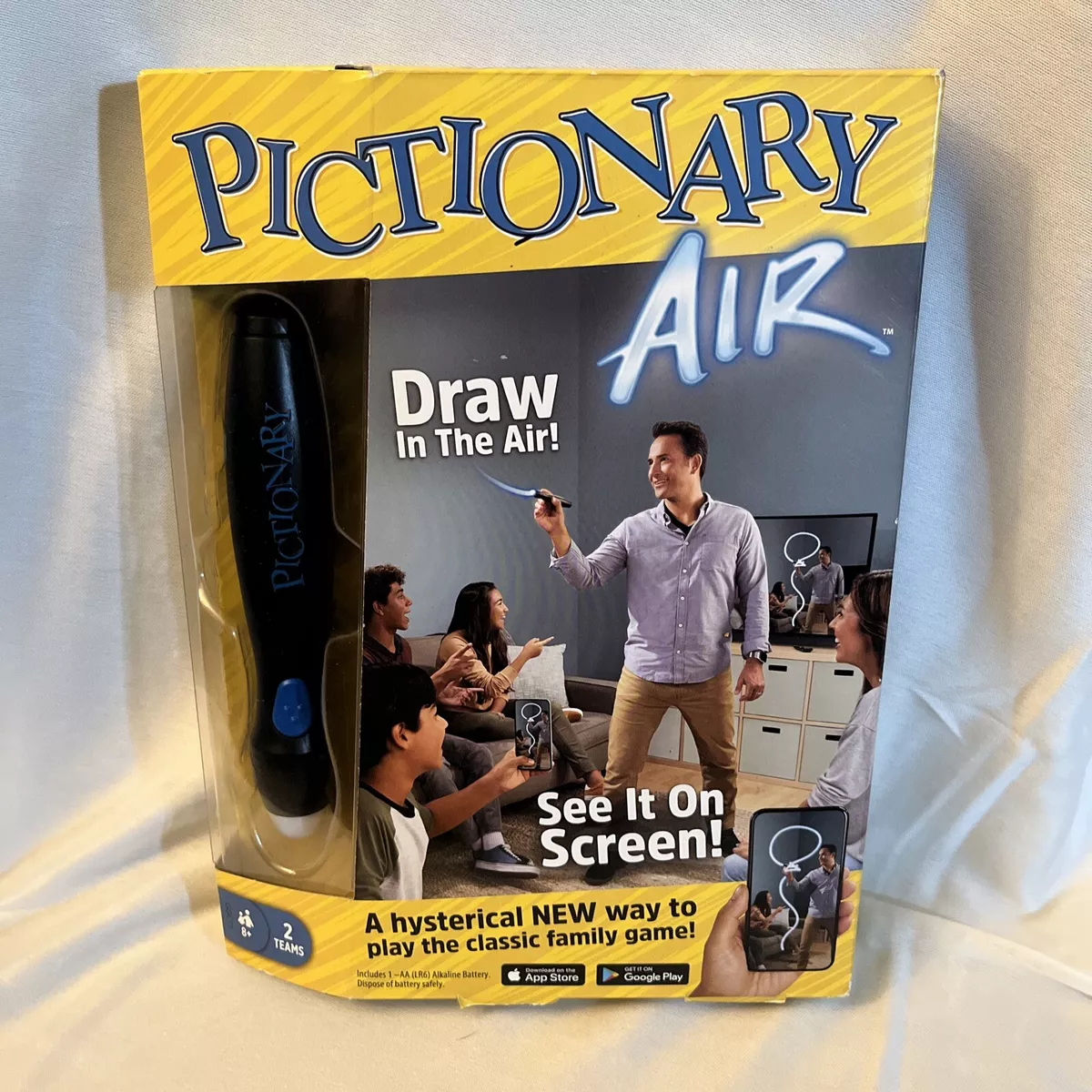 Pictionary Air Mattel Games Classic Family Fun Game - play through your TV  - NEW