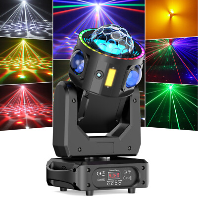 180W Strobe Laser Moving Head RGBW  28 LED Discokugel DMX Bühnenlicht DJ Party
