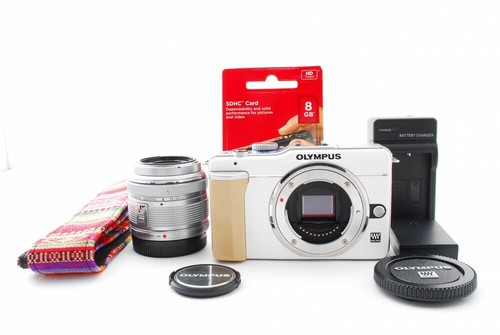 Olympus PEN E-PL1 12.3MP 14-42mm Lentille Blanc " Lecture " Avec / 8GB Carte SD, - Photo 2 sur 12