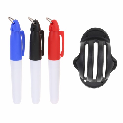 Portable Training Golf Ball Line Clip Liner Marker Alignment Template & Draw Pen - Picture 14 of 15