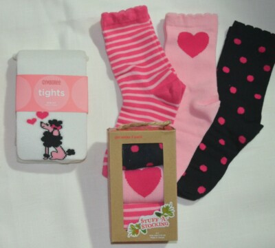 Gymboree TRES CHIC Pink French Poodle Tights or 3 Pk Socks Choice NWT